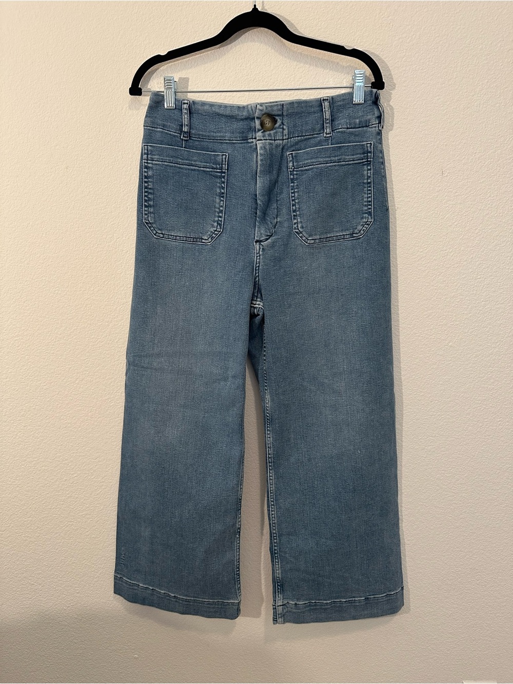 Maeve Colette High-Rise Wide-Leg Cropped Jeans, 29 - Picture 3 of 7